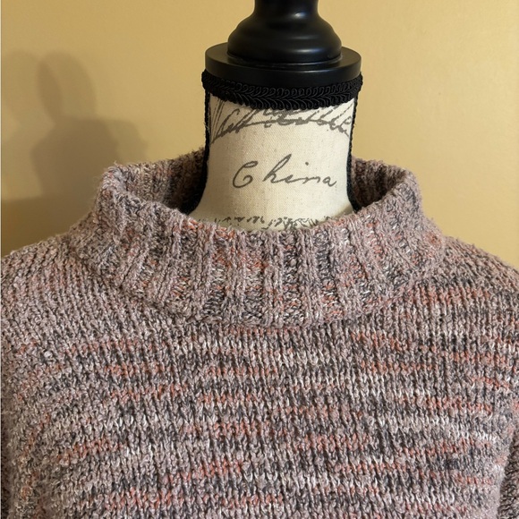 So Women’s Blush Pink Mock Neck Long Sleeve Sweater - Picture 4 of 7